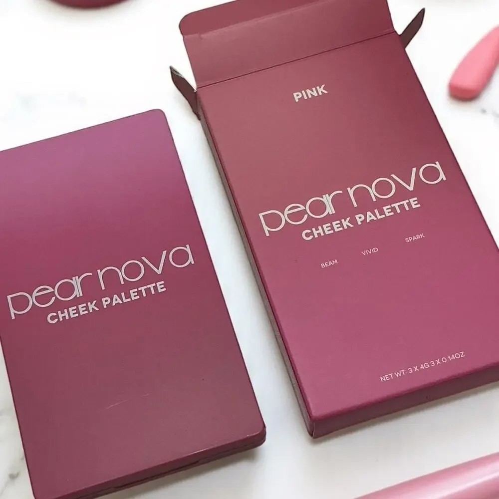 Pear Nova Pink Cheek Palette Beam Cream Vivid Matte Spark Pearl